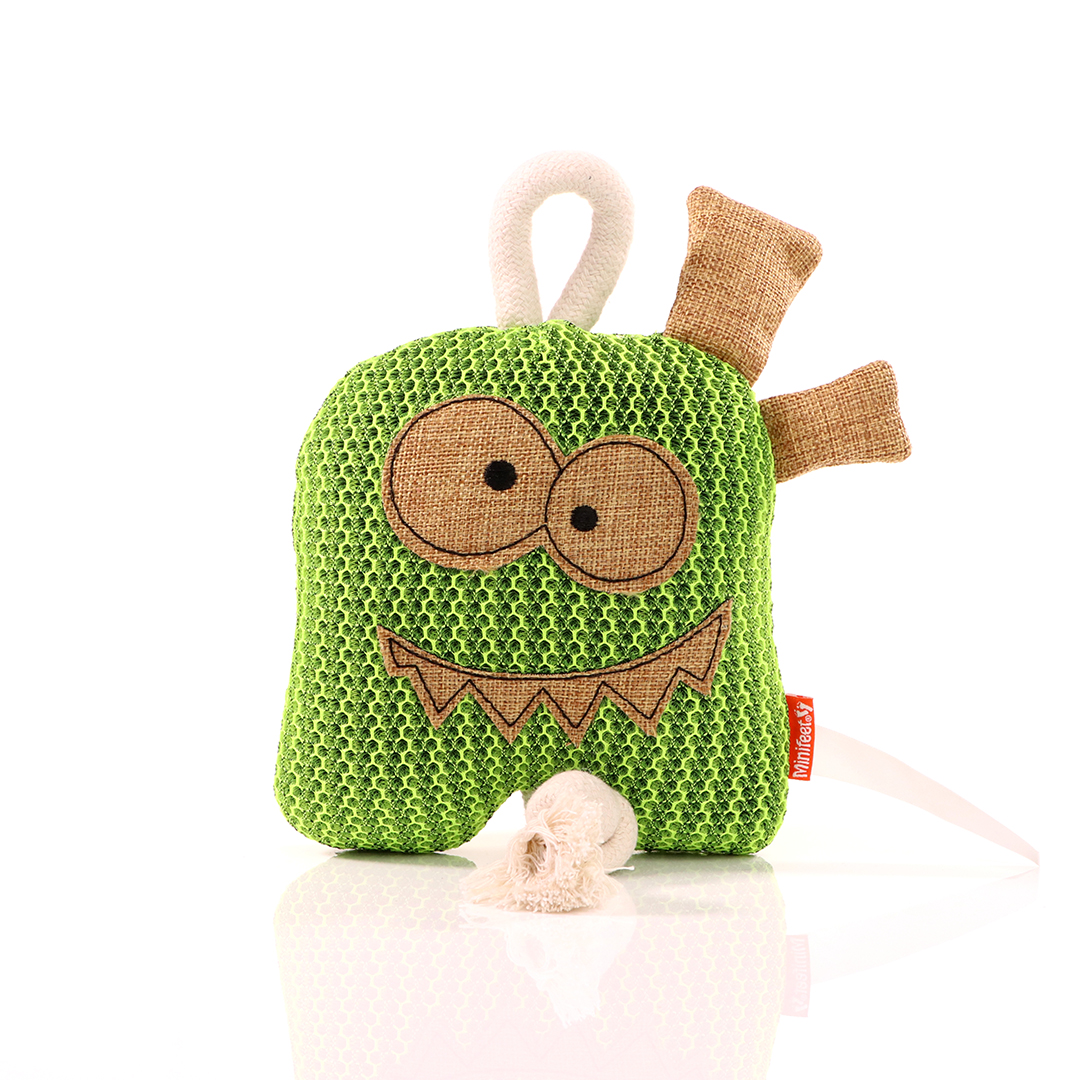M170031-Dog toy ghost-green-one size