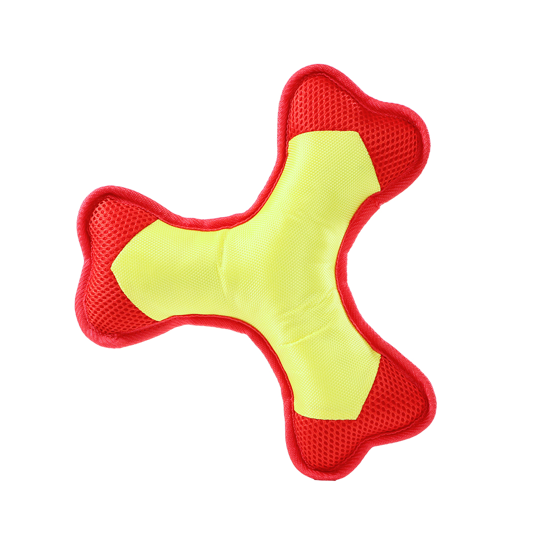 M170051-Dog toy Flying Triple-yellow/red-M