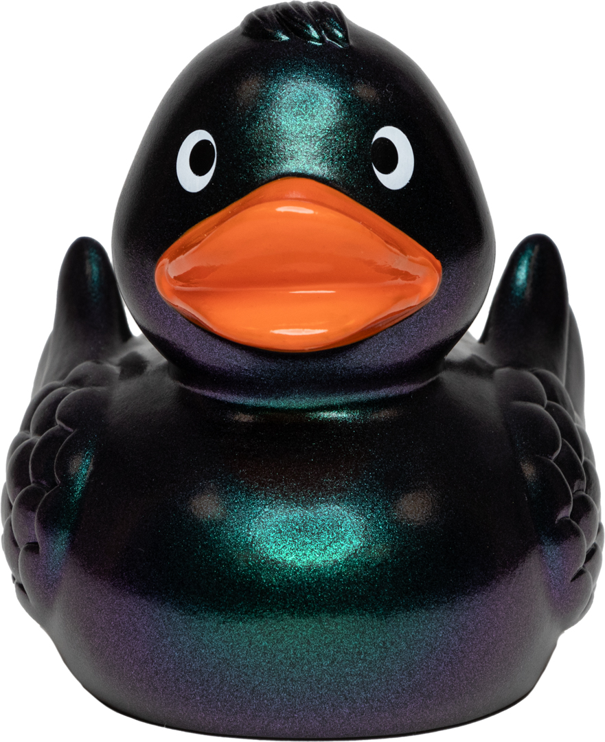 Squeaky duck classic metallic green