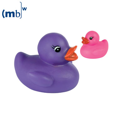Colour changing duck purple