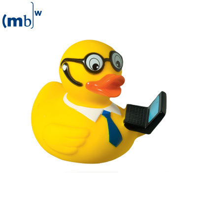 Laptop squeaking duck