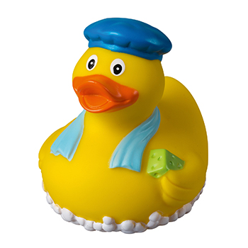 squeaking duck bubble bath