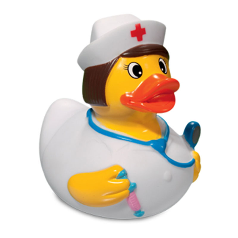 Nurse squeaking duck