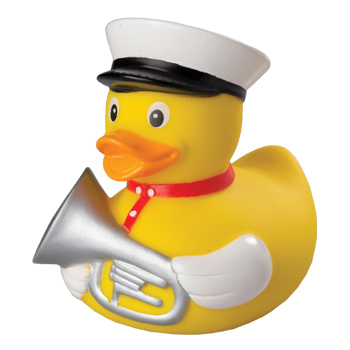 Trumpeter squeaking duck