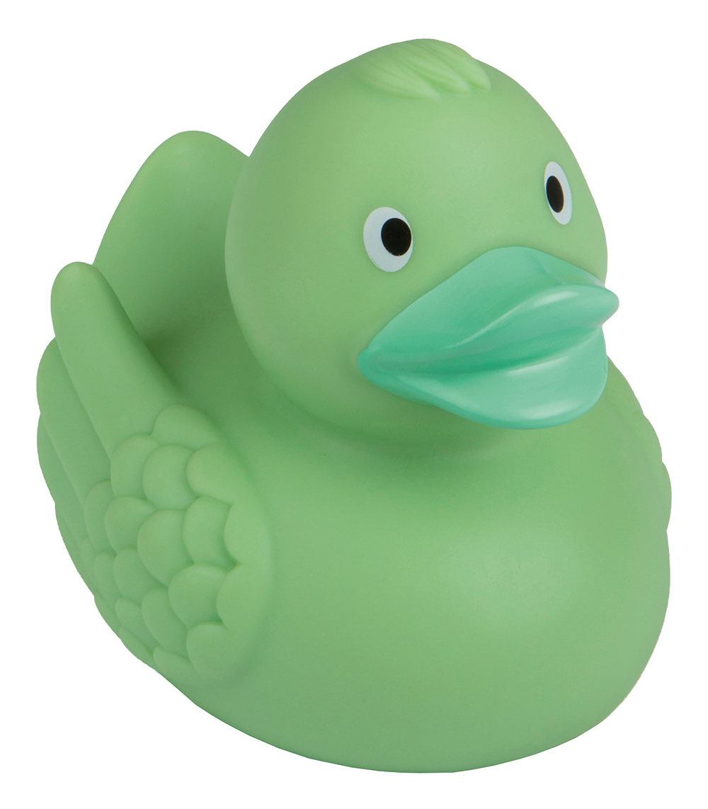 squeaky duck, pastel green