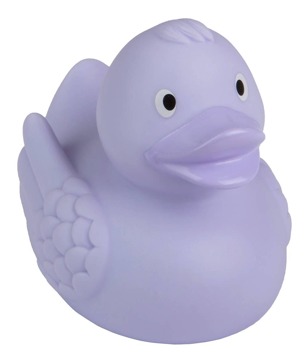 squeaky duck, pastel purple