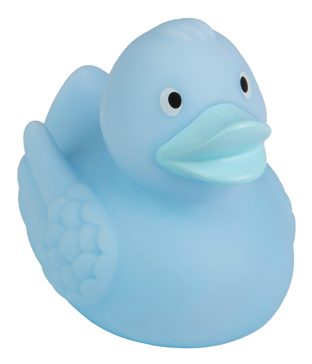 squeaky duck, pastel blue