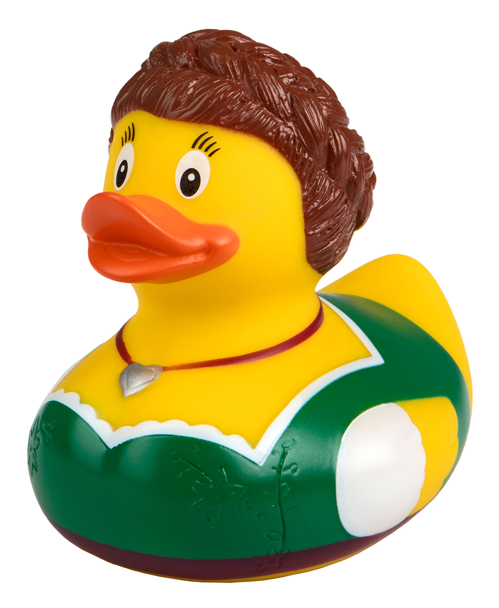 squeaky duck bavarian lady, dirndl