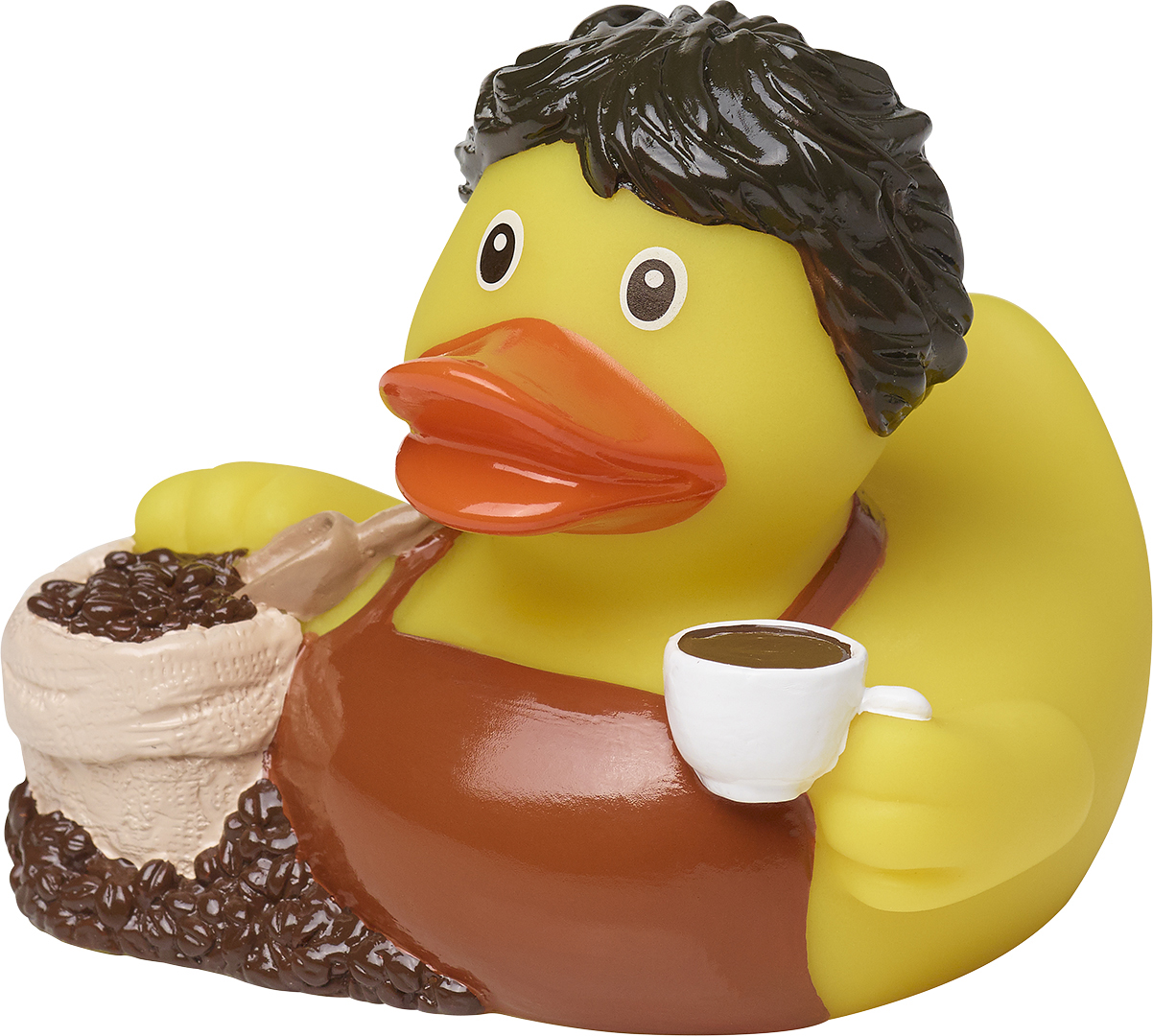 Squeaky duck, coffee