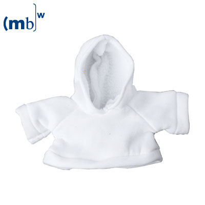 Mini-sweat shirt with cowl white M