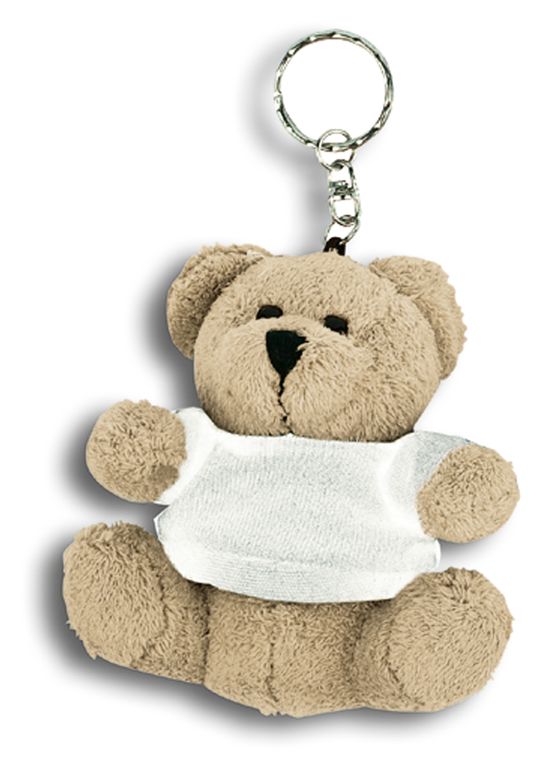 Mini softplush bear with keychain