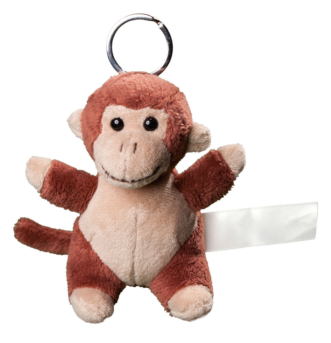 plush keychain monkey