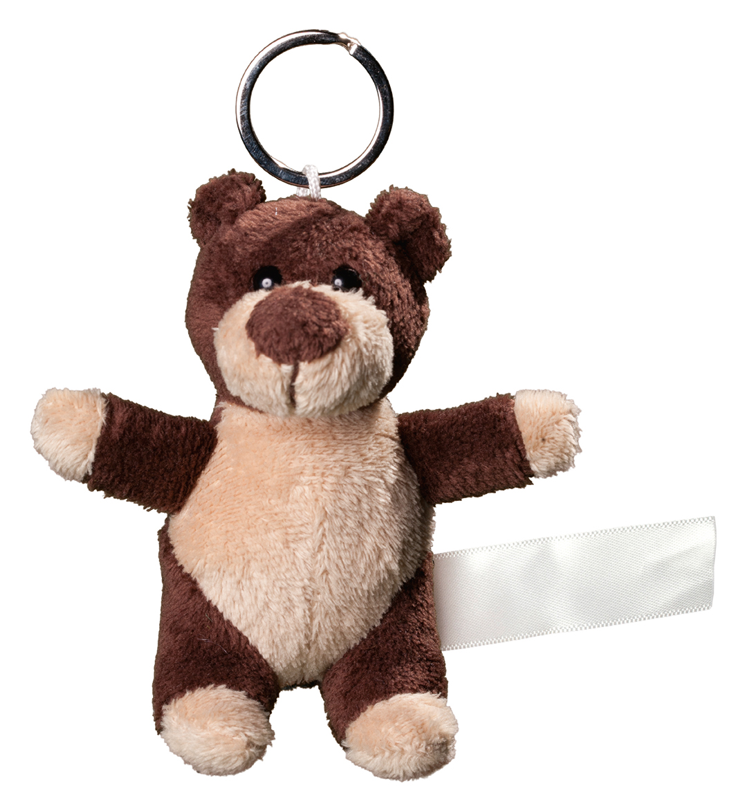 plush keychain bear