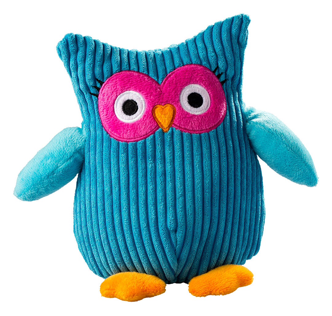 plush owl Lisann blue
