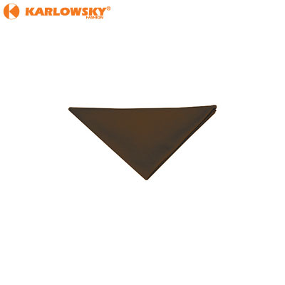 Triangle scarf - - - dark brown