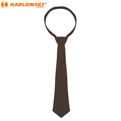 Neck tie - - - dark brown