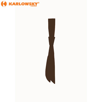 Service tie - - - dark brown