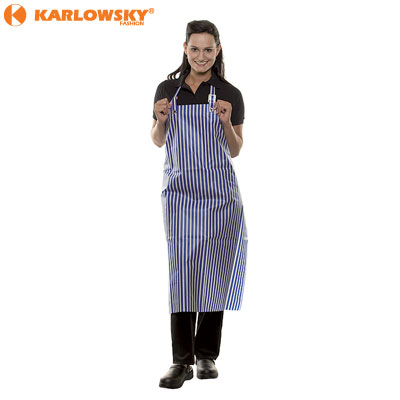 Bib apron - Spain - blue/white stripes