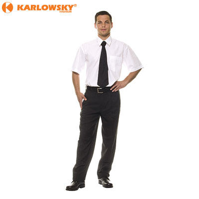 Mens short sleeve shirt - Basic - white