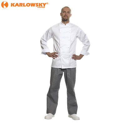 Chef trousers - Basic - black/white pepita