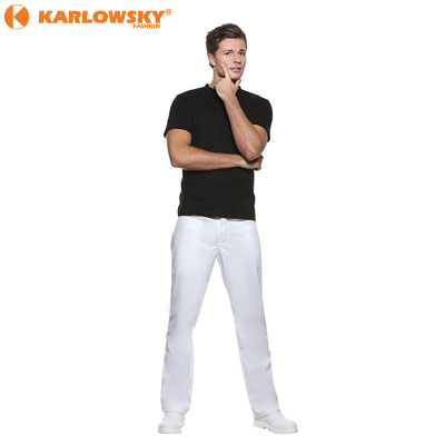 Mens trousers - MANOLO - white