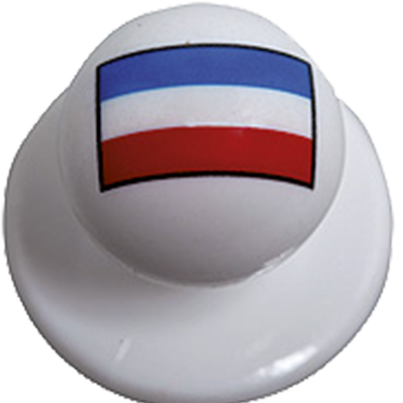 Buttons - Netherlands - white with Dutch flag