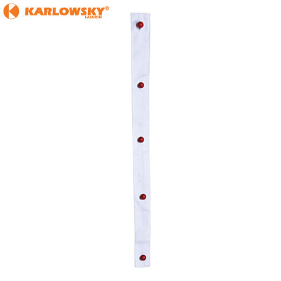 Buttons strip - 5-hole - white