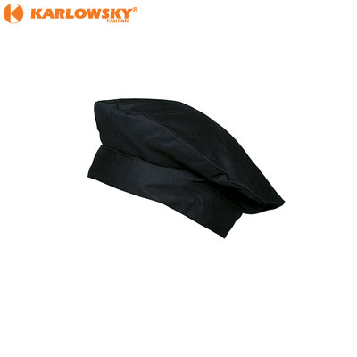 Beret chefs hat - Luka - black