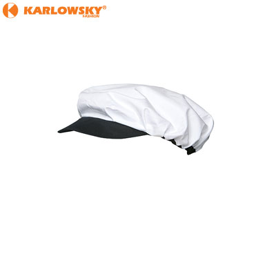 Butchers cap - Nikola - white/black