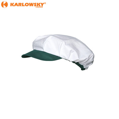 Butchers cap - Nikola - white/green