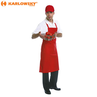 Bib apron - Denmark - red